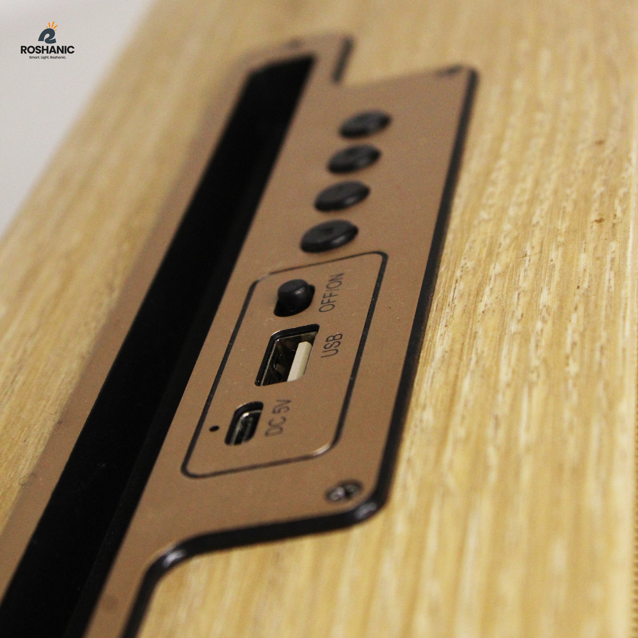 Kbroad wooden wireless speaker soundbar – phone stand top slot