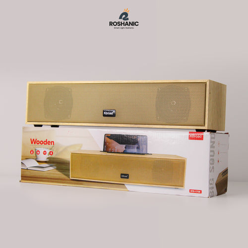 Kbroad Wooden Style Wireless Bluetooth Speaker KTS-1738 – front view