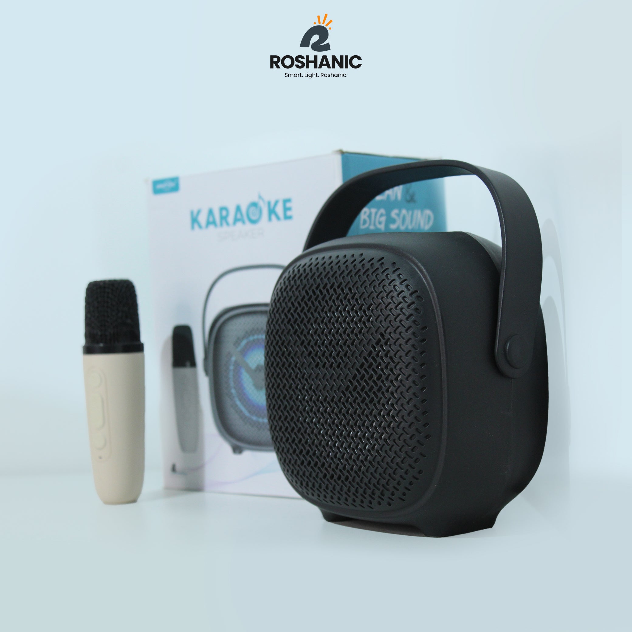 Roshanic Karaoke Wireless Speaker GTS-900B | 4 Inch, Wireless Mic, 1000mAh