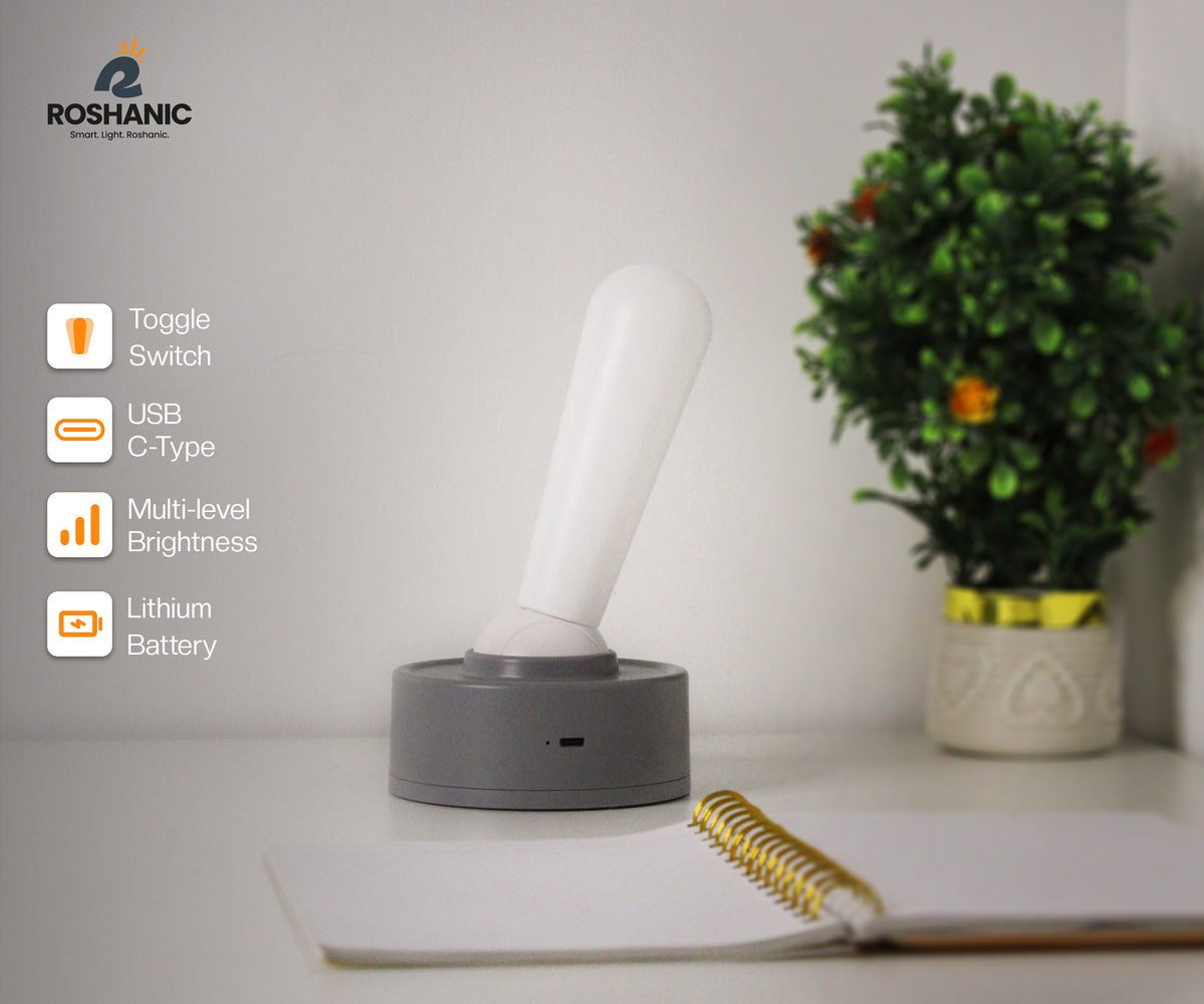 Roshanic Lever Light™ — Minimalist Night Lamp / Ambient Table Light